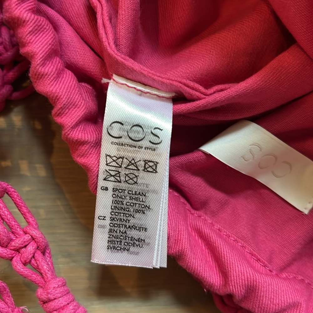 COS Hot Pink Braided Bag - Picture 6 of 10